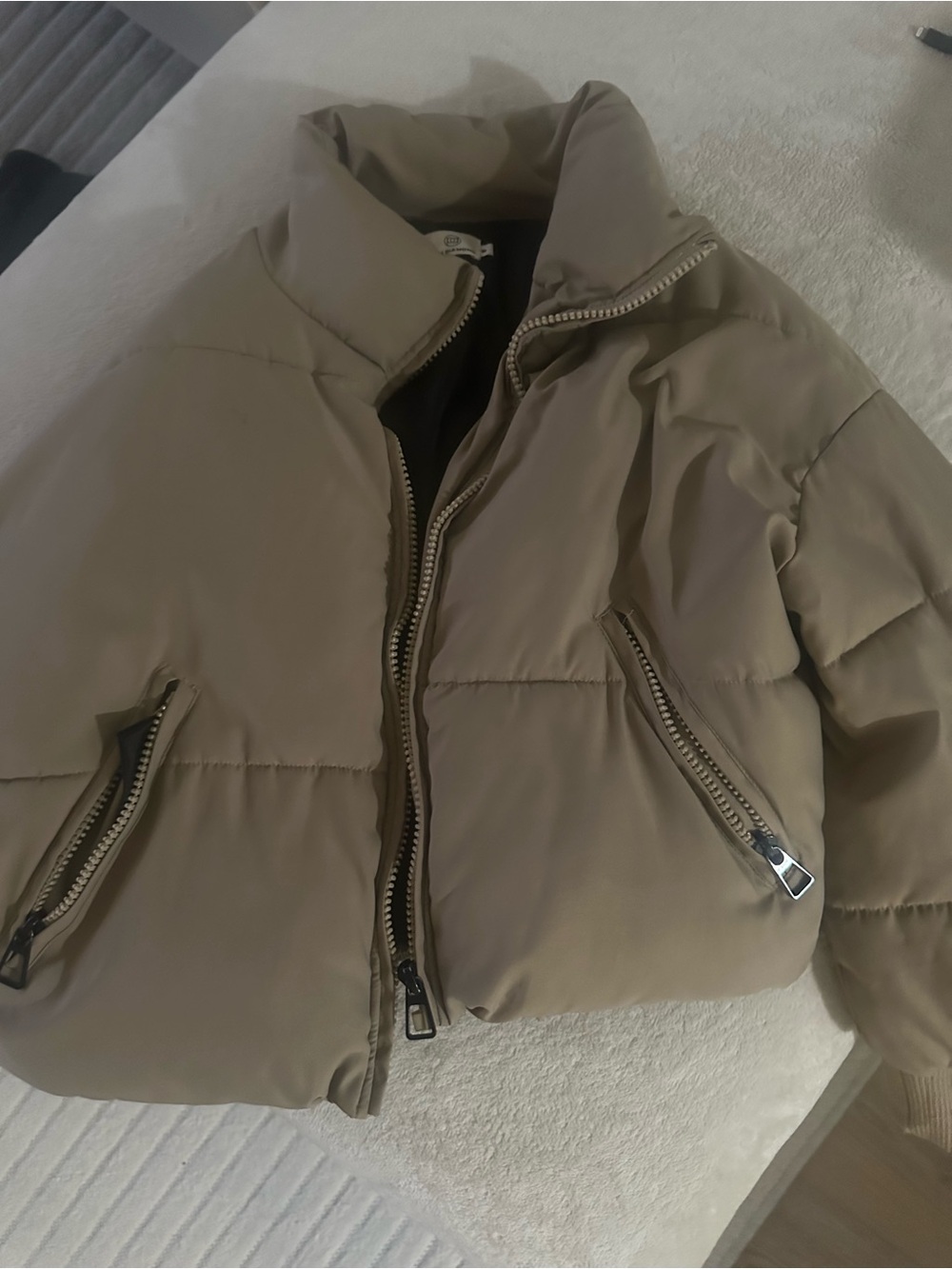 Missy Empire Talia Stone Puffer Jacket